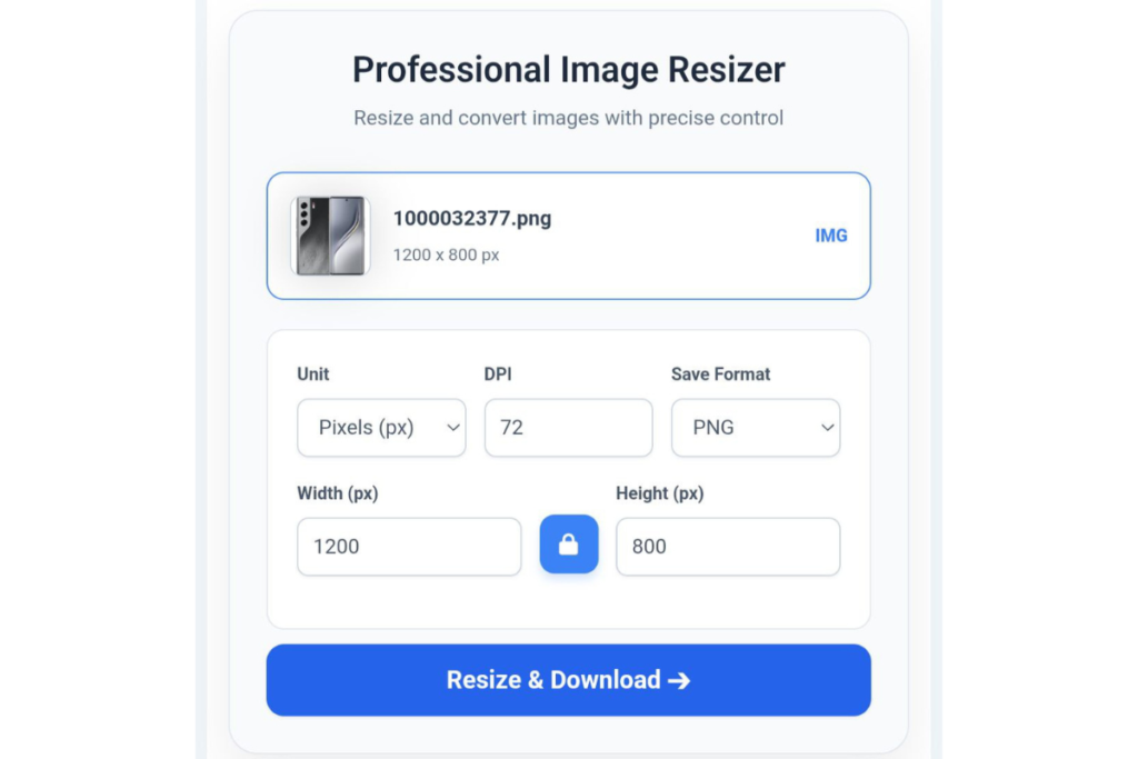 Resize JPG and JPEG Images